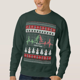 God jul ska alltid vara grönt i hjärtat lång ärmad tröja