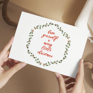 God Jul - Skådekort för Holly Helg Vykort