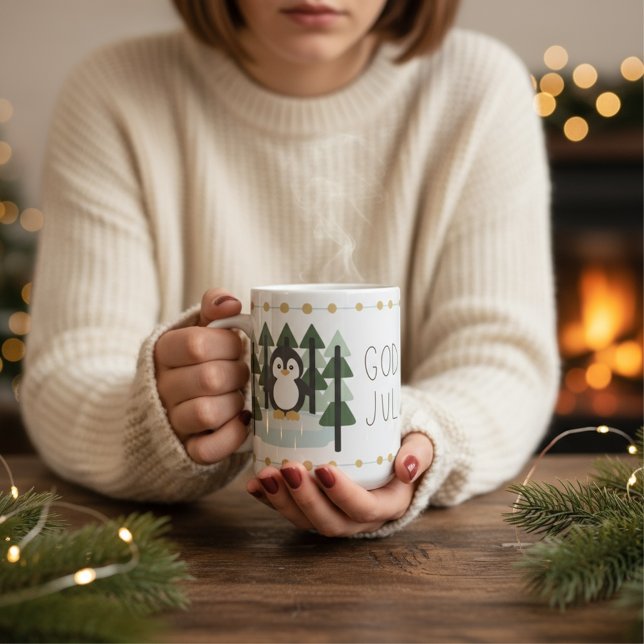 God Jul Skandinavisk Julmugg Kaffemugg (Skapare uppladdad)
