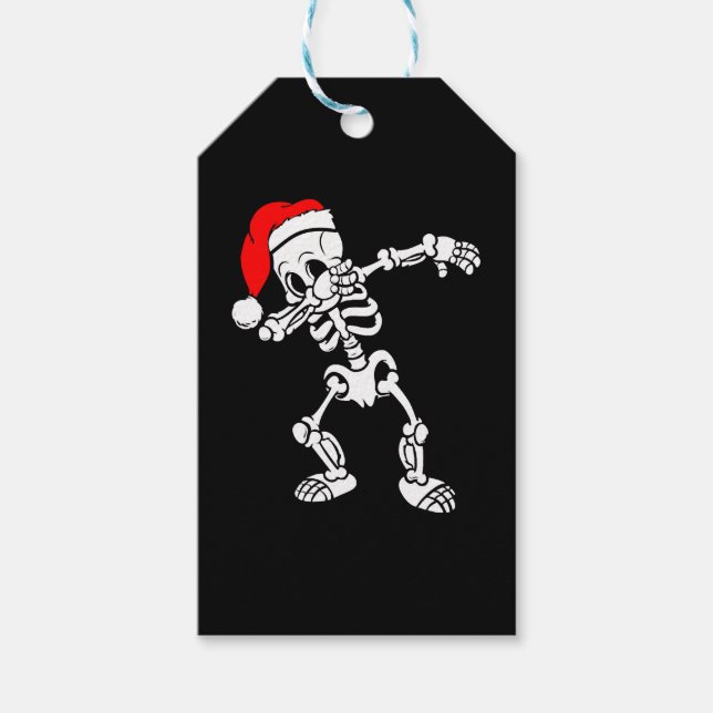God jul Skeleton Sweater Presentetikett (Framsidan)