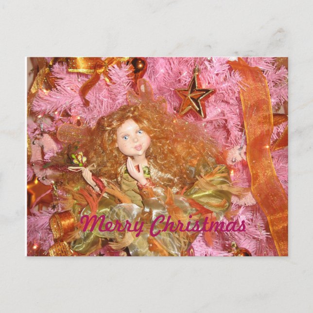 God jul...Skickat med Kärlek Helg Vykort (Framsida)