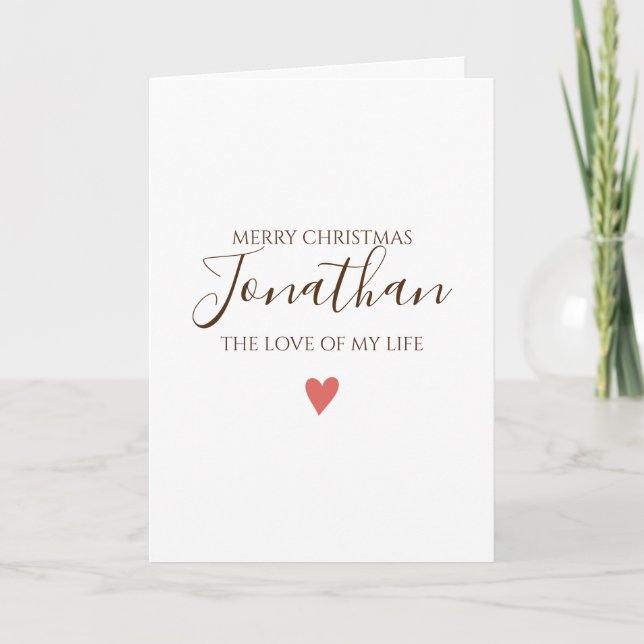 God Jul SKRÄDDARSY TILL DEN DU ÄLSKAR Kort (Framsida)
