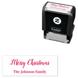 God jul-skript med Namn-textmall Självfärgande Stämpel