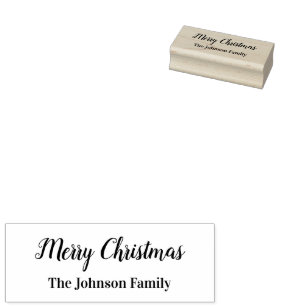 God jul-skript med Namn-textmall Stämpel