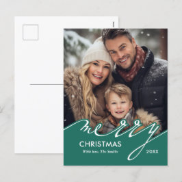 God jul-skriptfoto helg vykort