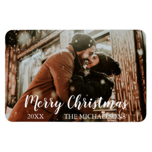 God jul-skriptfoto magnet