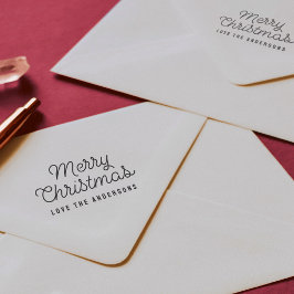 God jul Skripttypografi Namn Självfärgande Stämpel