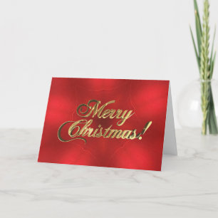 God jul skrivar flott rött och guld- helgkort