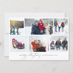 god jul skriven elegant 6 Fotokollage Julkort