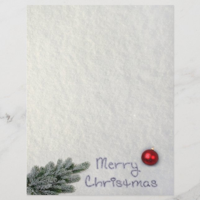 God jul skrivet i Snö (Framsida)