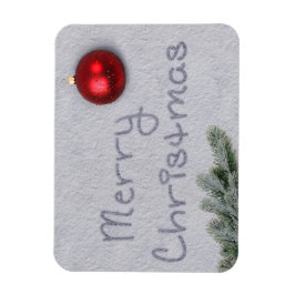 God jul skrivet i Snö Magnet