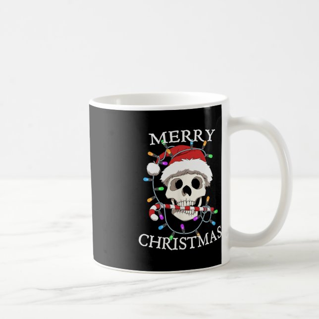 God jul Skull Skeleton Manar Kvinnor Kaffemugg (Höger)