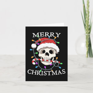 God jul Skull Skeleton Manar Kvinnor Kort