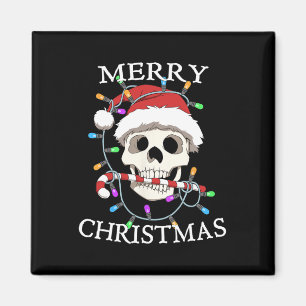 God jul Skull Skeleton Manar Kvinnor Magnet