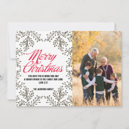 God jul skyler över brister fotokortet julkort
