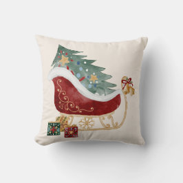 God Jul Sleigh Nutcracker Dekorativ kudde