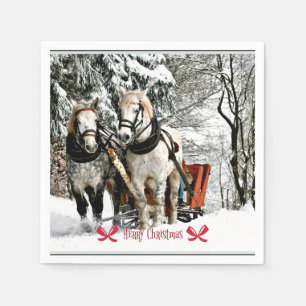 God jul! Sleigh Ride i Land Pappersservett