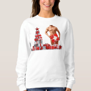 God Jul SlipperyJoe röd vit silver present T Shirt