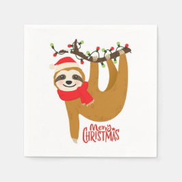 God jul Sloth | HELGDAGAR Pappersservett