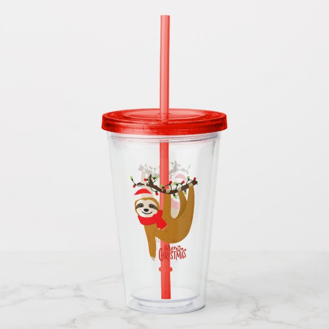 God jul Sloth | HELGDAGAR Take Away Mugg (Framsida)