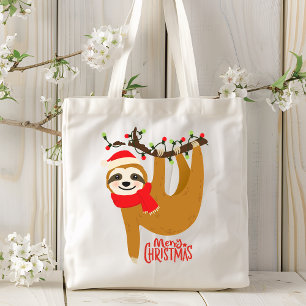 God jul Sloth HELGDAGAR Tygkasse