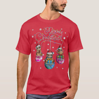 God jul Sloth jul Boll Motif Christm T Shirt