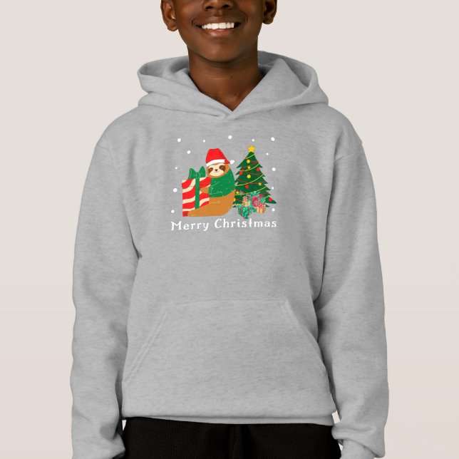 God jul Sloth jul T Shirt (Framsida)