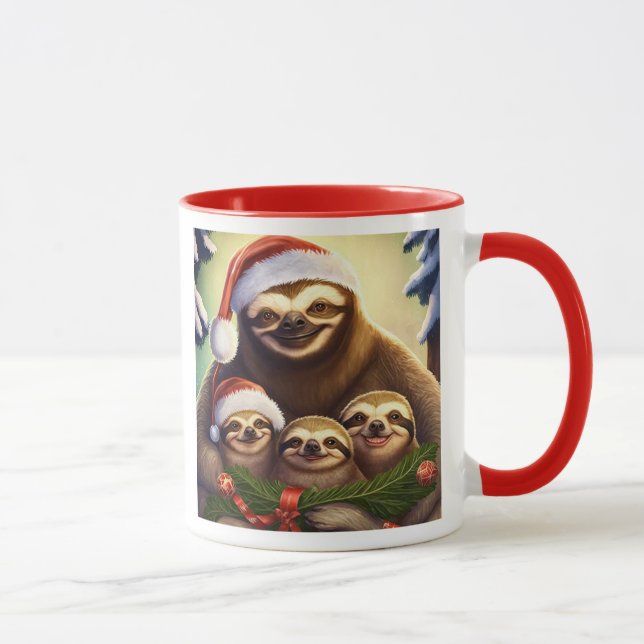 God jul Sloths Mugg (Höger)