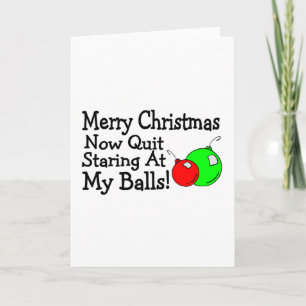 God jul slutar nu att stirra på mitt Bollar Helgkort