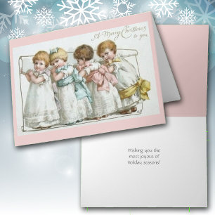 God jul Småbarn Vintage Card Helgkort