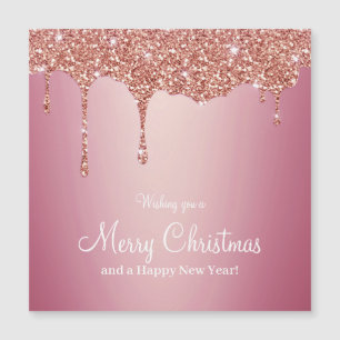 God jul Smälter Girly Rosa Sparkles