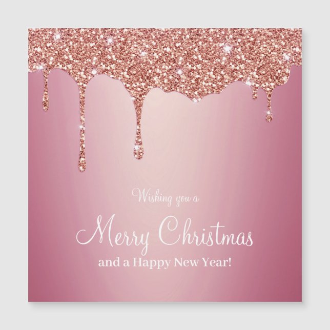 God jul Smälter Girly Rosa Sparkles (Framsida)