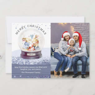 God jul Snö Globe Cute Mice Photo
