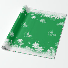 GOD JUL snö inslagning papper Presentpapper