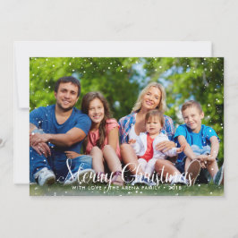 God Jul Snö Julkort