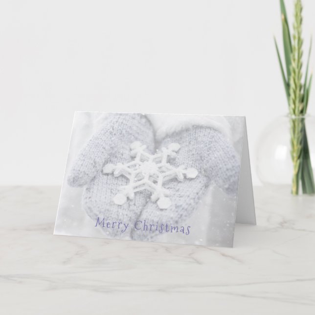 God jul - Snö Mittens Helgkort (Framsida)