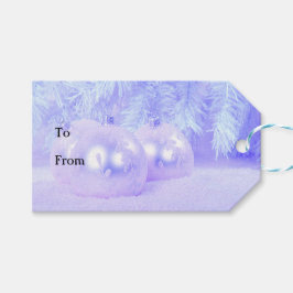 God jul Snö People Font, Blue Tint Snö Presentetikett