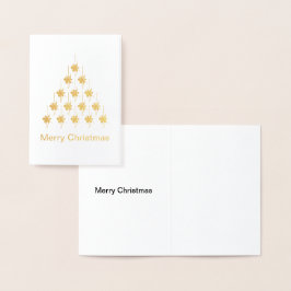 God jul snö Stars Träd Helgdag Folierat Kort