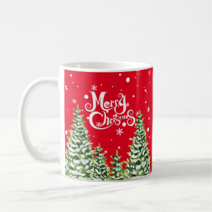 God Jul Snö Träd Jul Mugg
