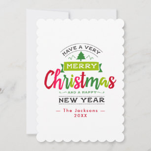God Jul  Snöflinga Band Typografi  Julkort