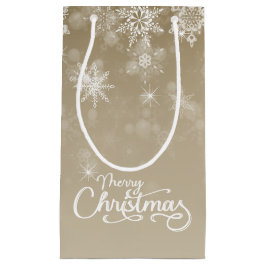 God jul Snöflingor Beige Helgdag