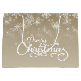 God jul Snöflingor Beige Helgdag