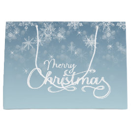 God jul Snöflingor Blue Helgdag