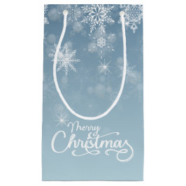 God jul Snöflingor Blue Helgdag