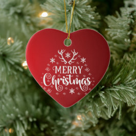 God jul Snöflingor, Gott nytt år Julgransprydnad Keramik