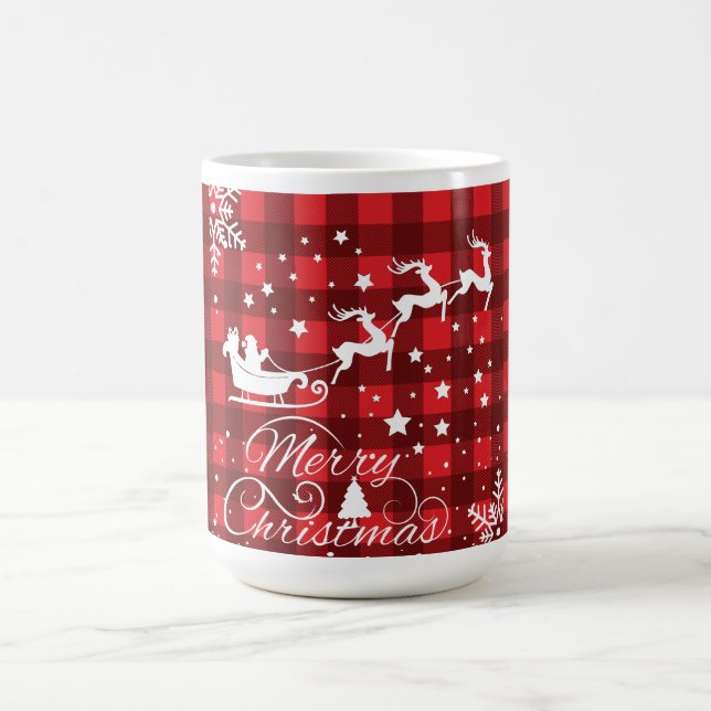 God jul Snöflingor, Gott nytt år Kaffemugg (Center)