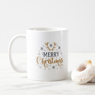 God jul Snöflingor, Gott nytt år Kaffemugg