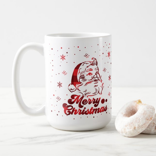 God jul Snöflingor, Gott nytt år Kaffemugg (Med munk)