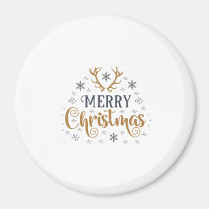 God jul Snöflingor, Gott nytt år Magnet
