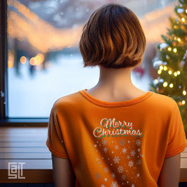 God Jul Snöflingor Klassisk T Shirt